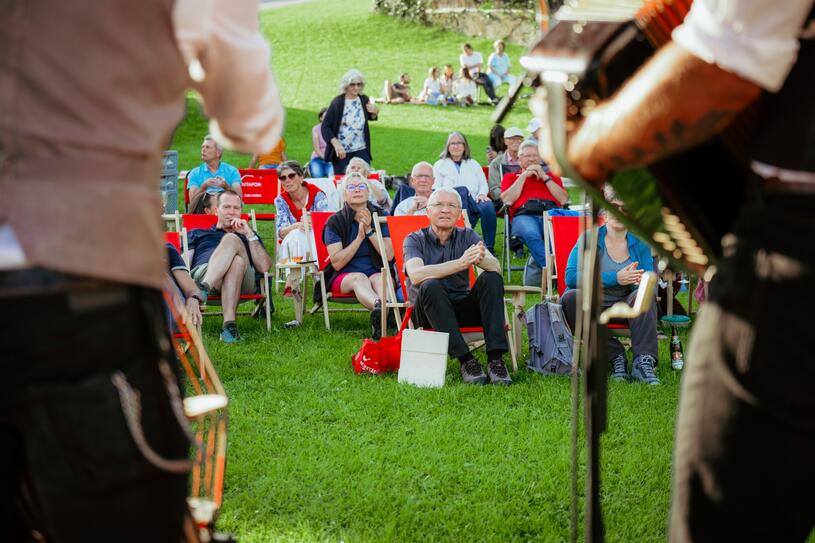 Montafoner Resonanzen | © Montafon Tourismus Jazz-Picknick mit den Nogoodnicks, Montafoner Resonanzen 2023, | © Montafon Tourismus